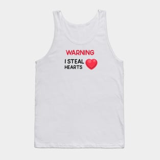 WARNING I Steal Hearts Tank Top